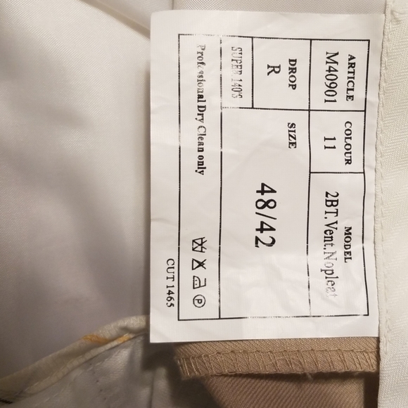 Tan 2 piece suit 48R